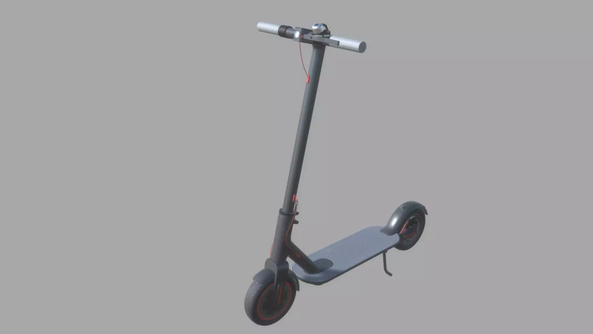 Electric KickBoard Low-poly 3D model_0
