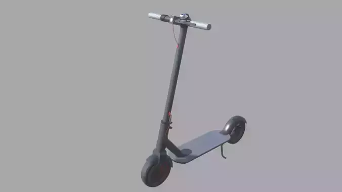 Electric KickBoard Low-poly 3D model