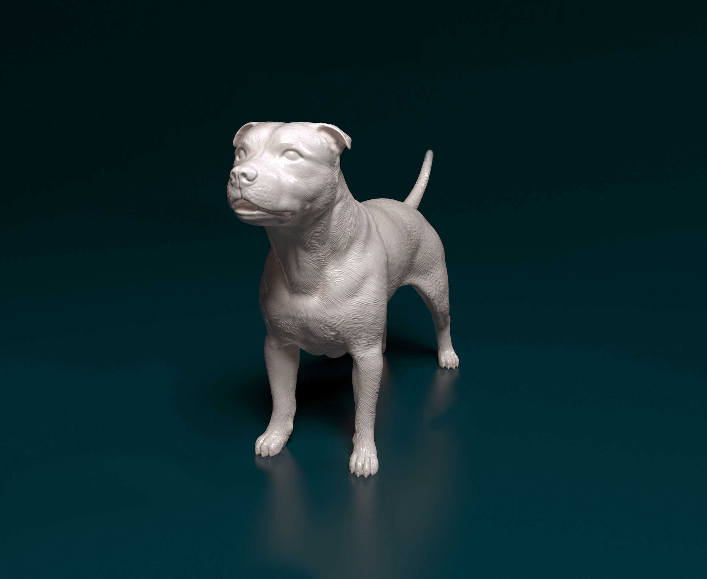 Staffordshire Bull terrier 2 3D print model_2