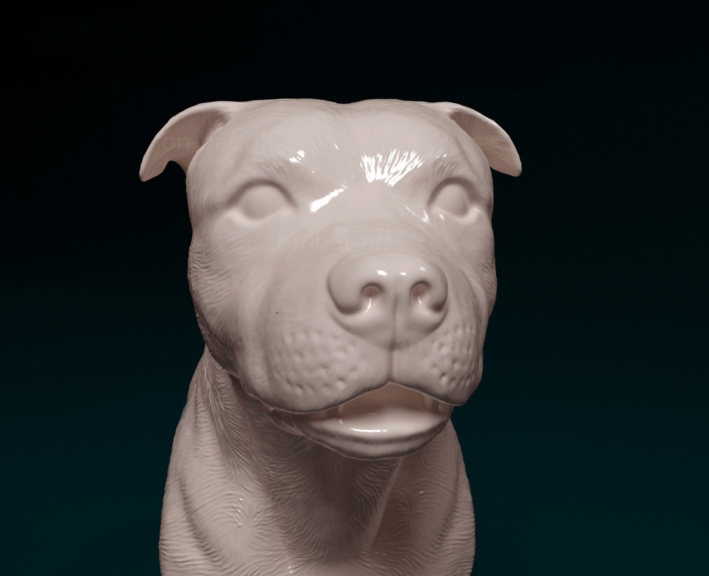 Staffordshire Bull terrier 2 3D print model_4