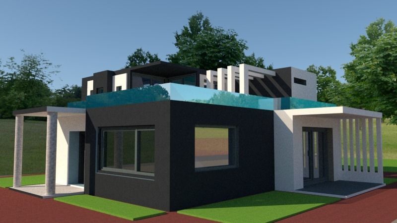 Luxury Villa 3D model_4