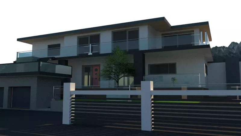 Luxury Villa 3D model_0
