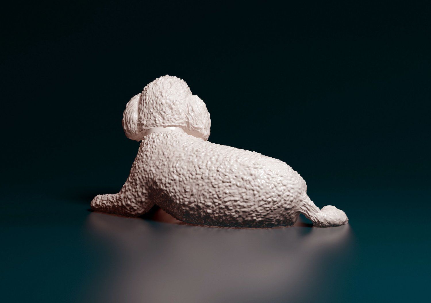Toy poodle dog 3D print model_5