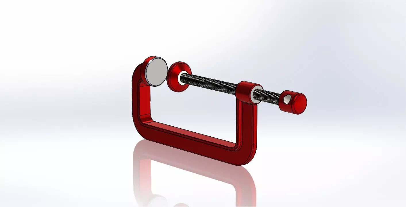 handcuff metal handle 3D model_0