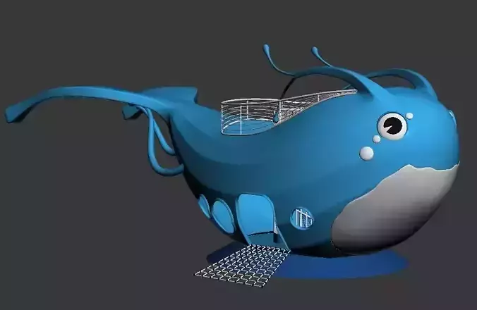 children theme park outdoor big fish playground equipment