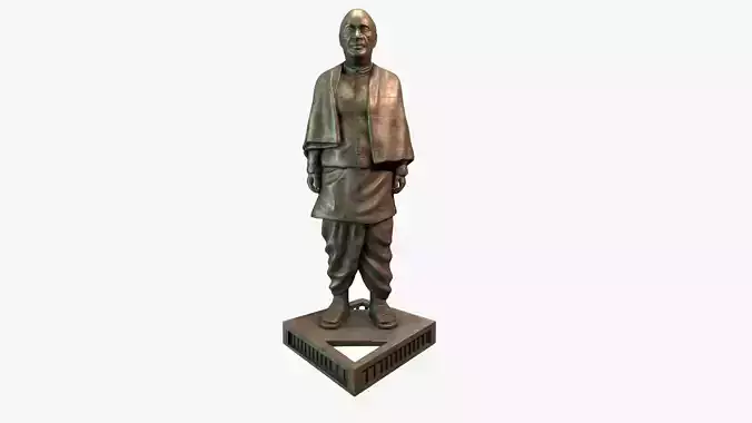 Statue of unity Lowpoly PBR