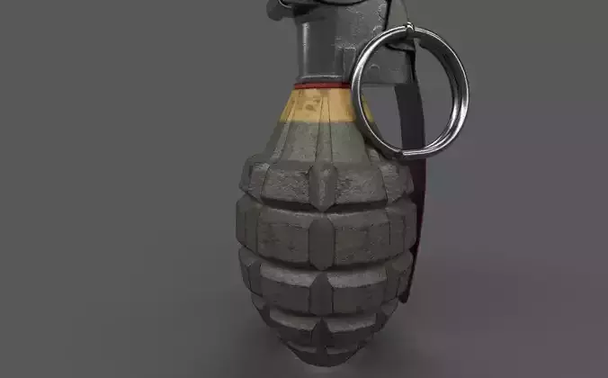 Game Ready Realistic Grenade 3d Model