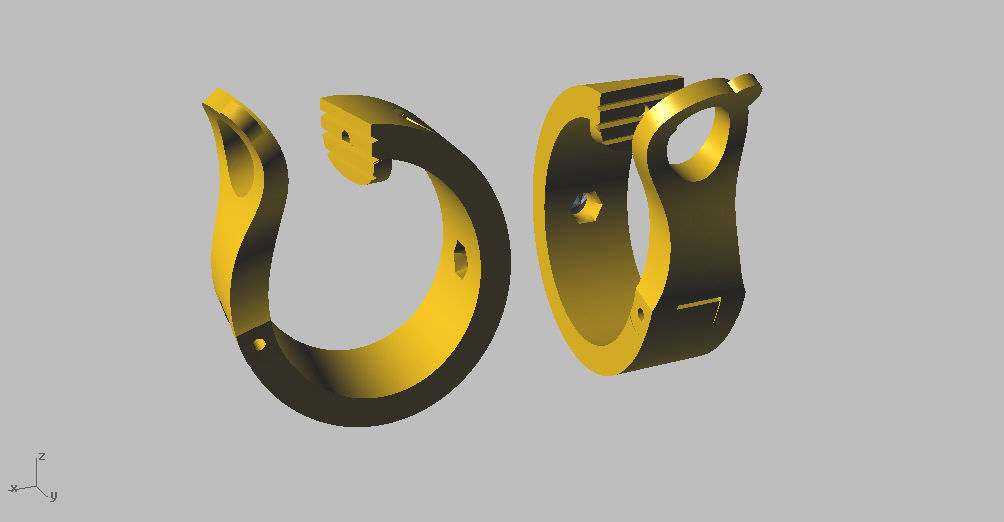 Love Earring  3D print model_2