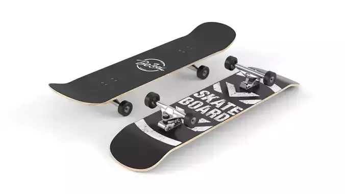 Skateboard two skateboards 3D model