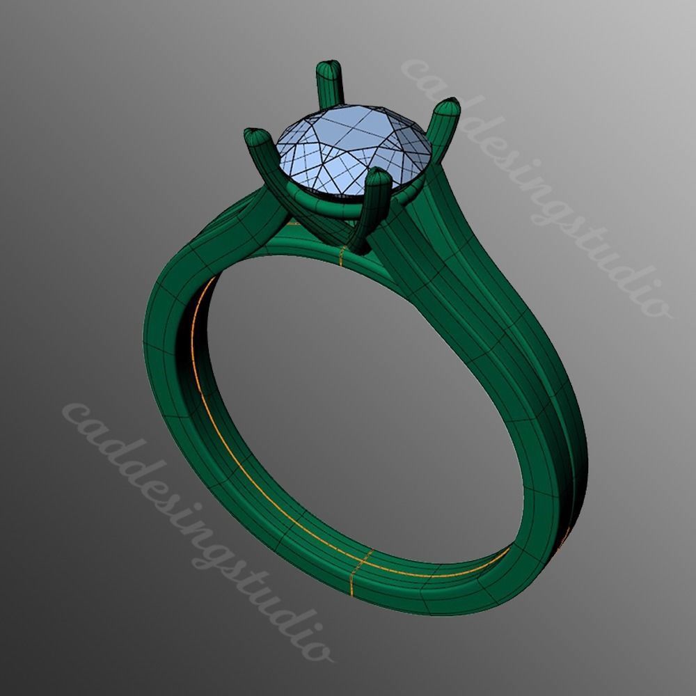Ring iz58 3D print model_2