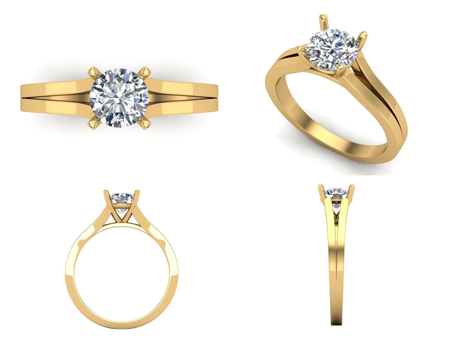 Ring iz58 3D print model_4