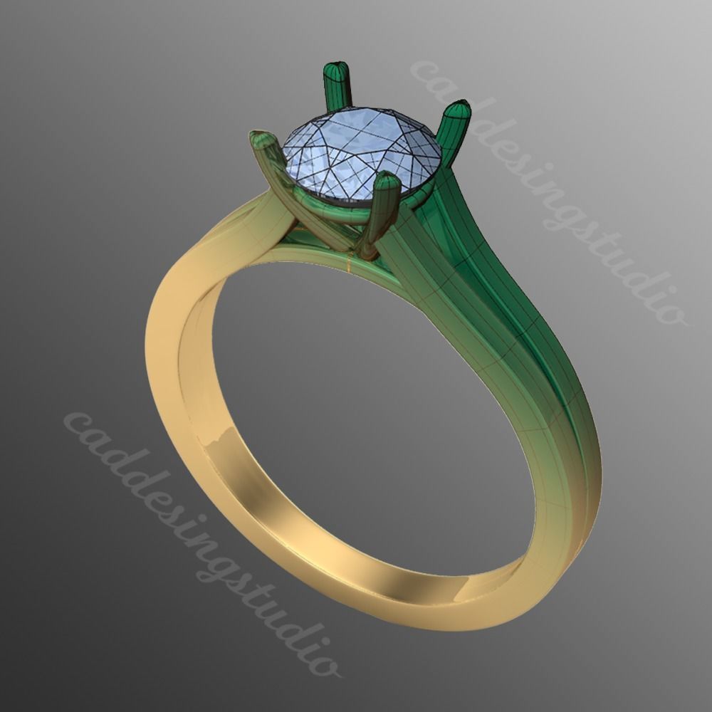 Ring iz58 3D print model_1