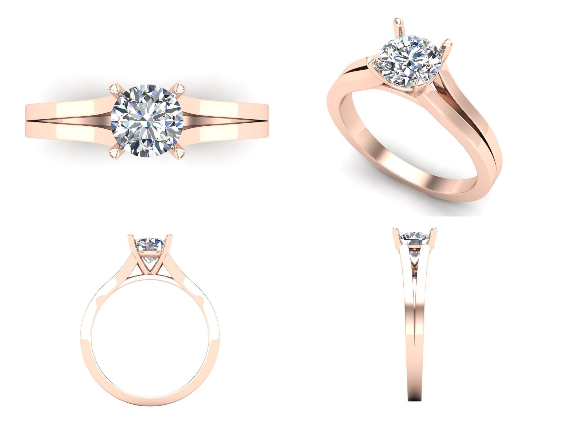 Ring iz58 3D print model_3