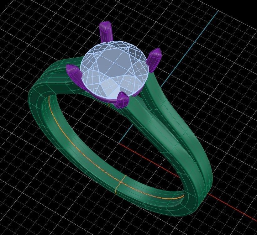 Ring iz58 3D print model_9