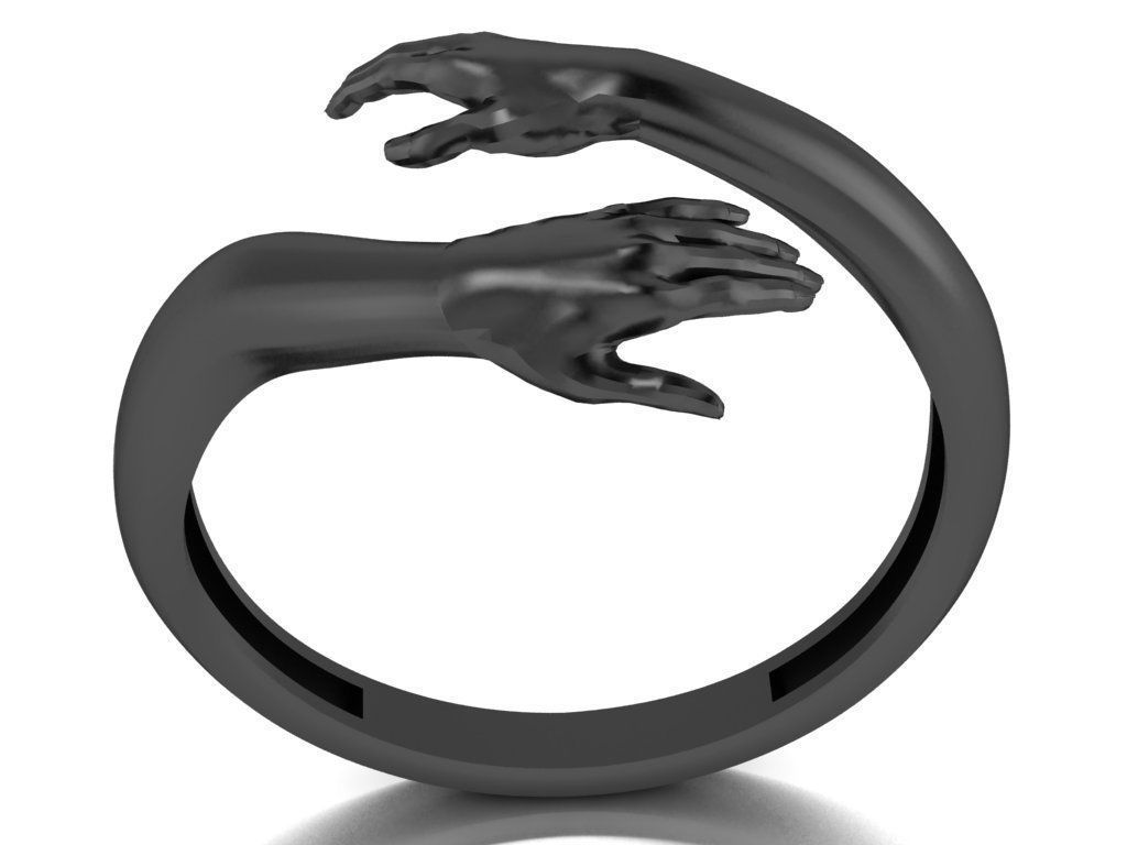 hug ring 3D print model_11
