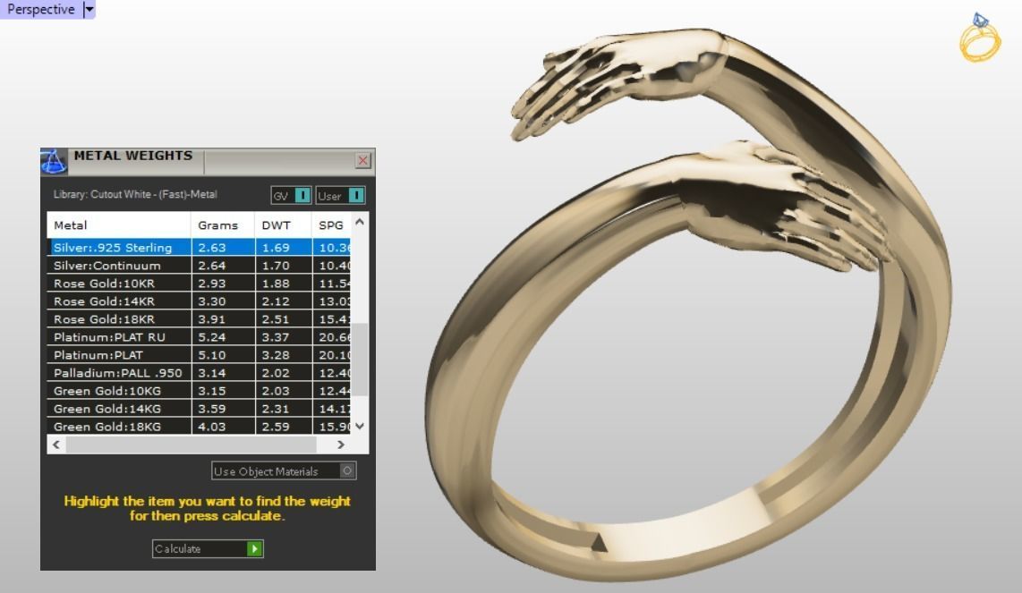 hug ring 3D print model_7