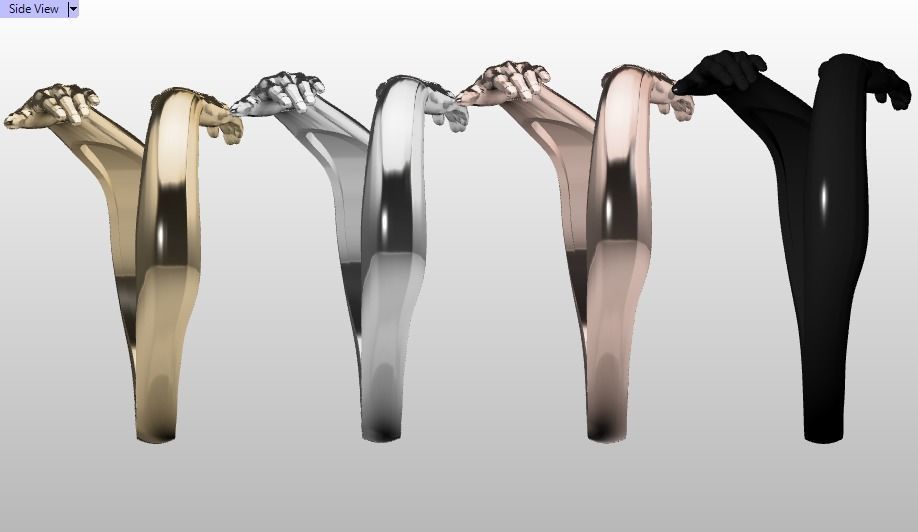 hug ring 3D print model_15