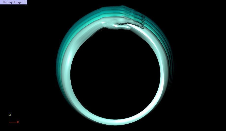 hug ring 3D print model_19