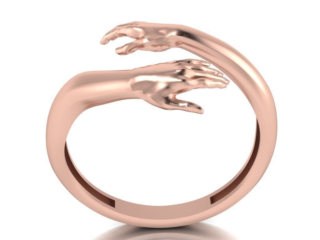 hug ring 3D print model_20