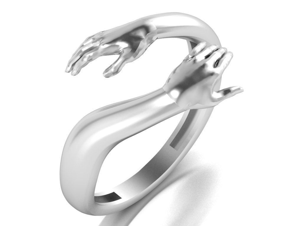 hug ring 3D print model_13
