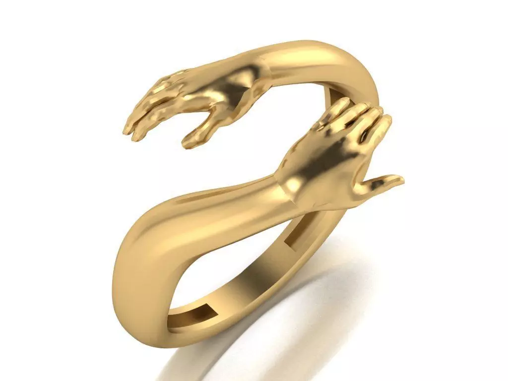 hug ring 3D print model_0
