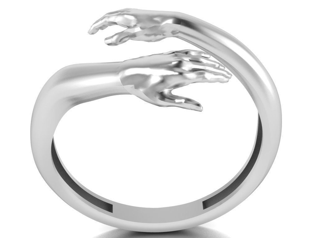 hug ring 3D print model_6