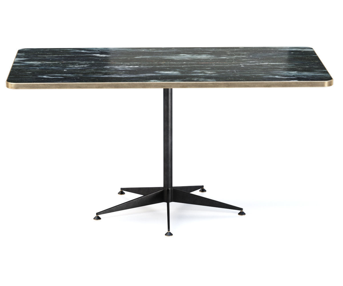 Grace restaurant rectangle table  3D model_1