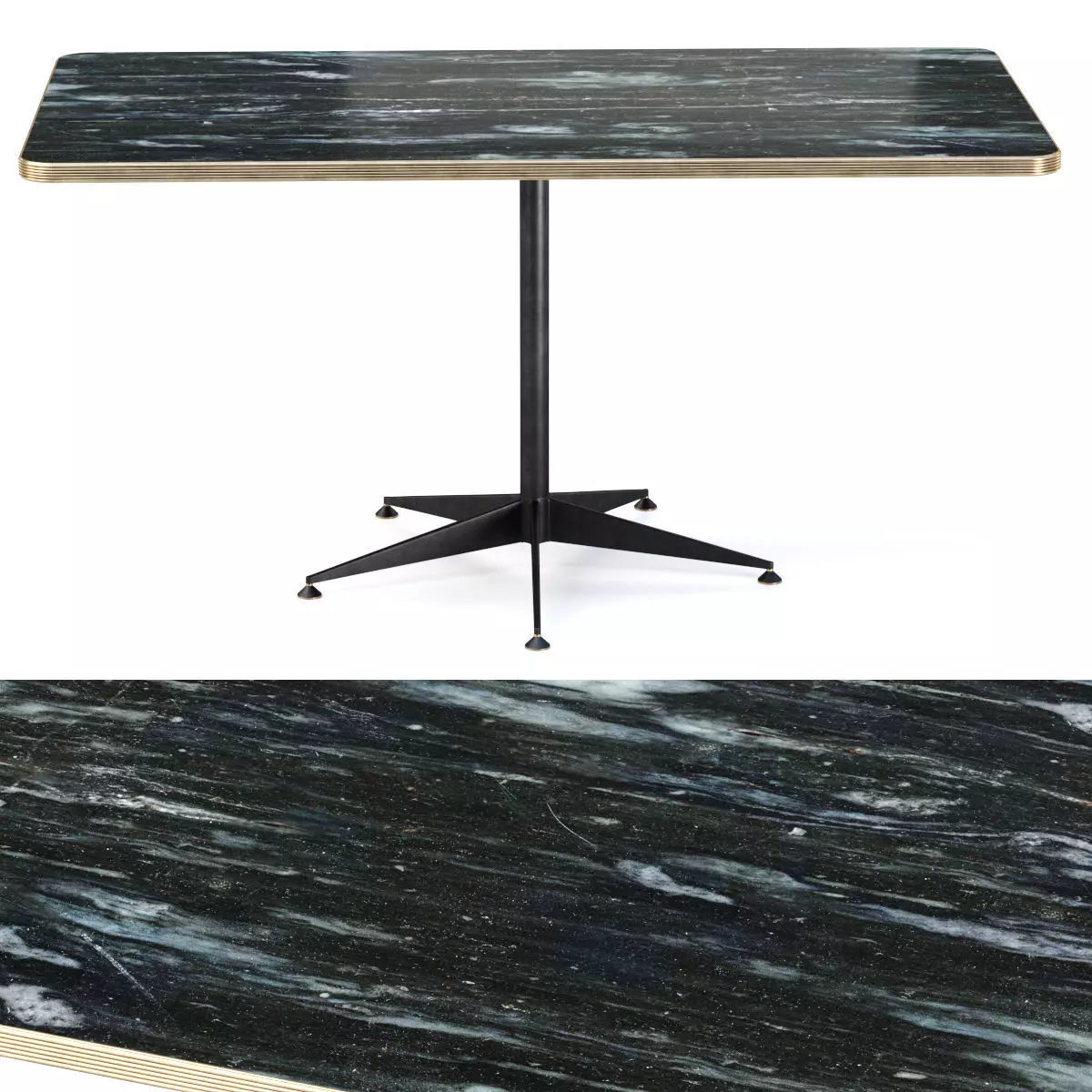 Grace restaurant rectangle table  3D model_0