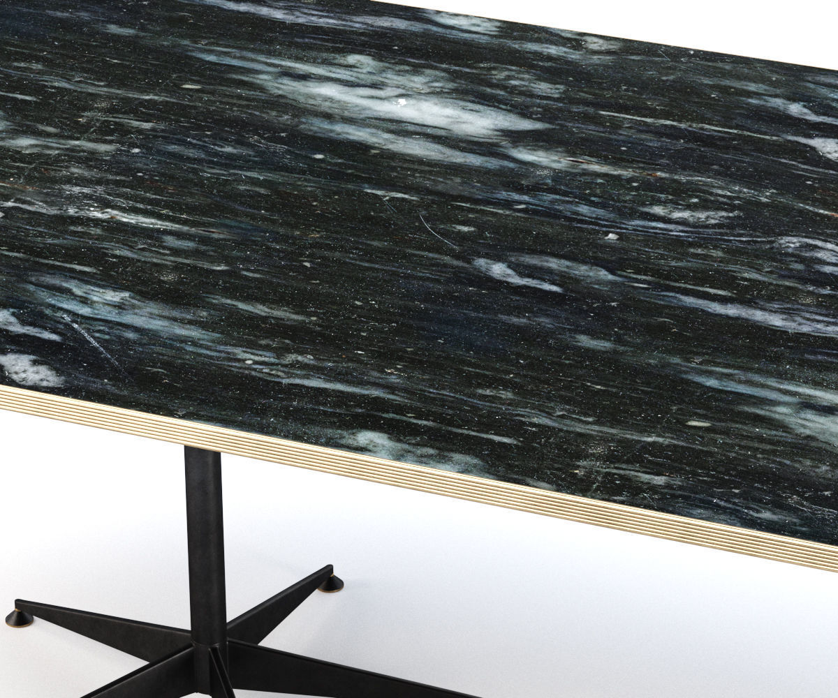 Grace restaurant rectangle table  3D model_2