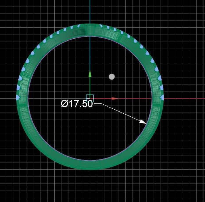 Ring iz60 3D print model_7