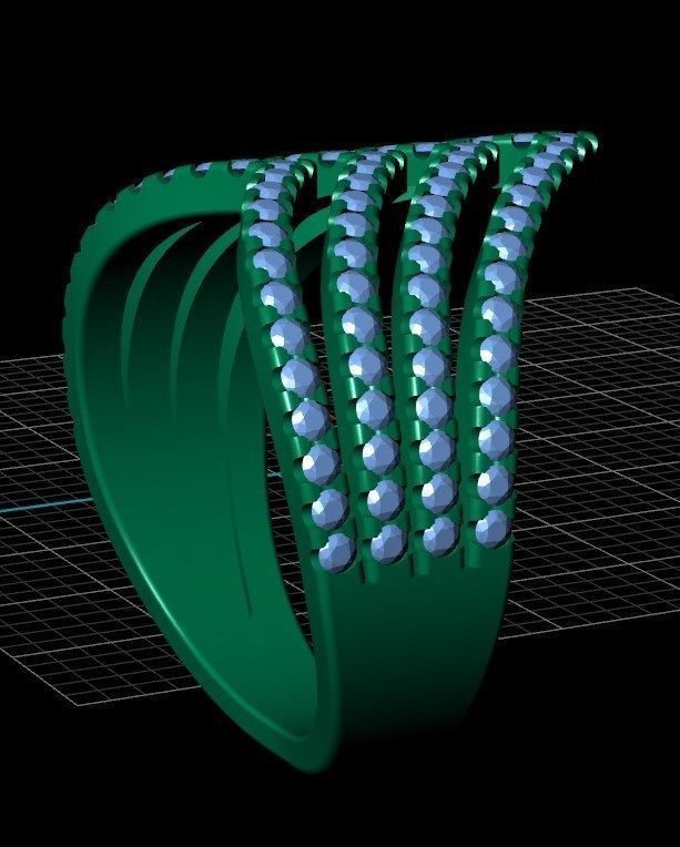 Ring iz60 3D print model_8