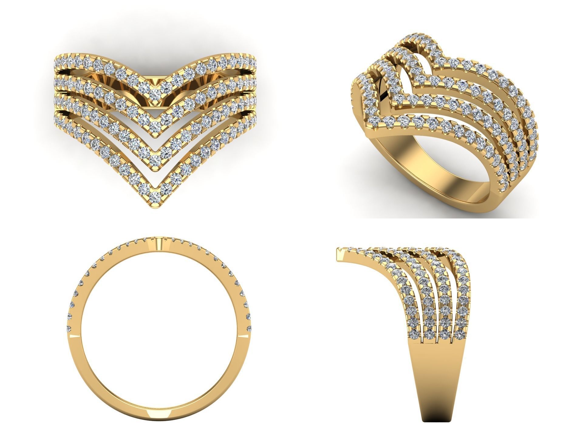 Ring iz60 3D print model_3