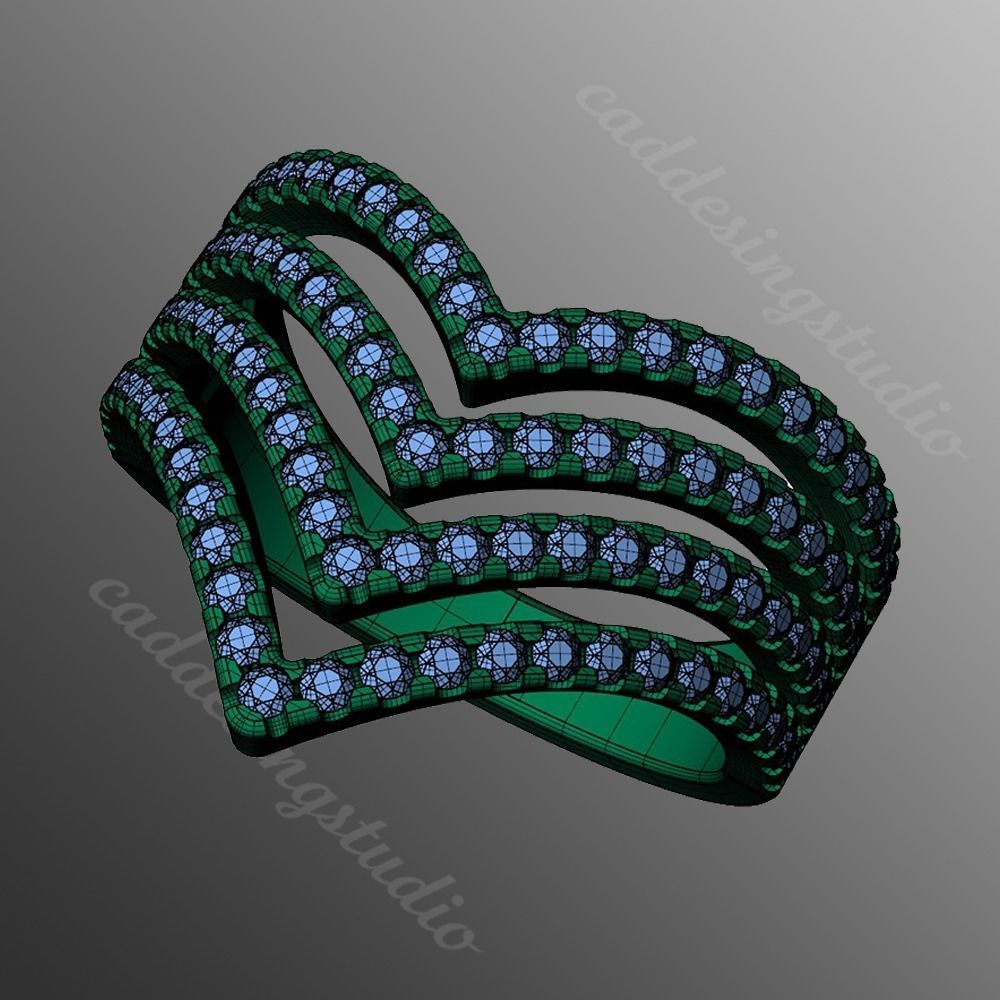 Ring iz60 3D print model_2