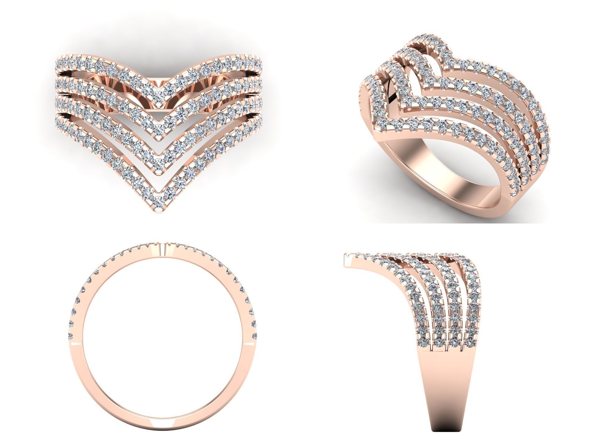 Ring iz60 3D print model_4