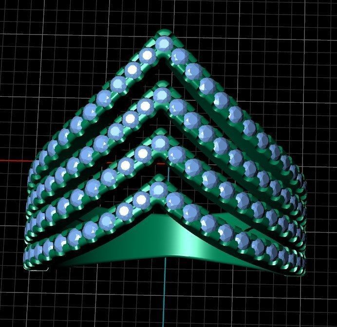 Ring iz60 3D print model_6