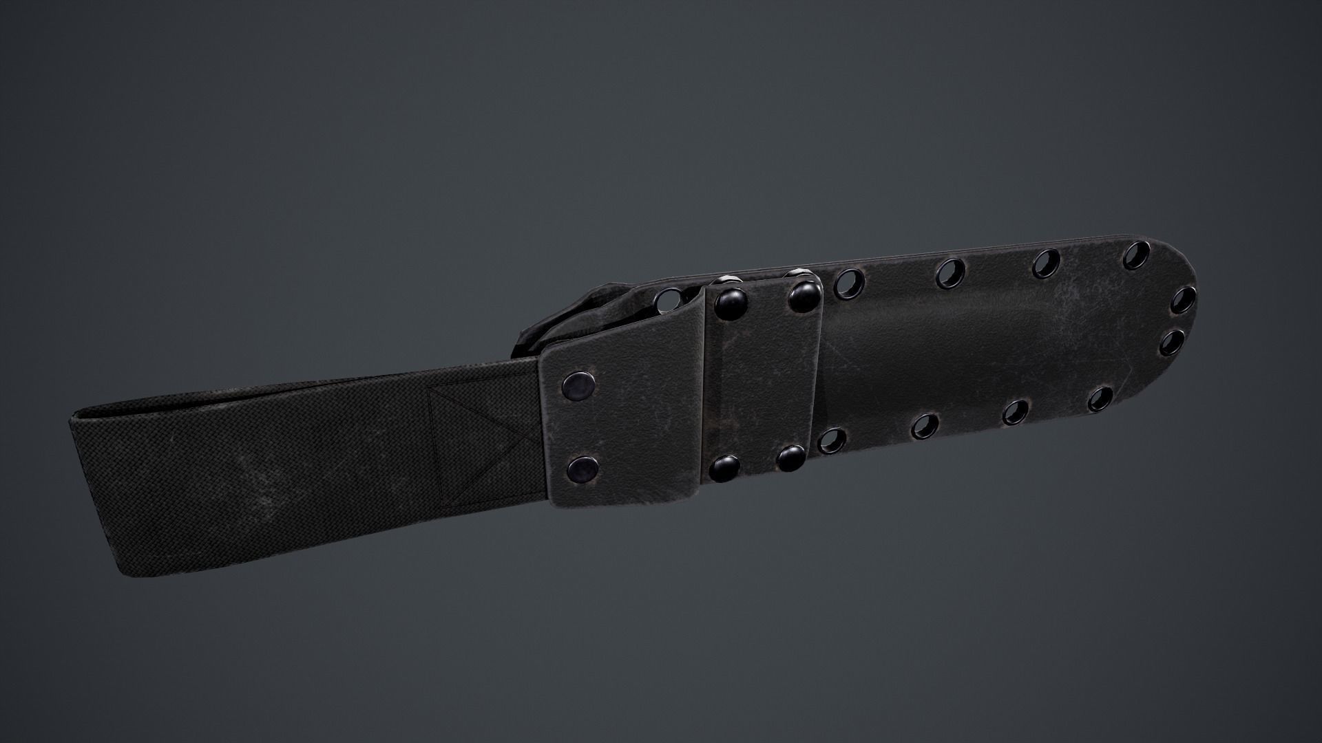 Nine BK Knife Low-poly 3D model_12