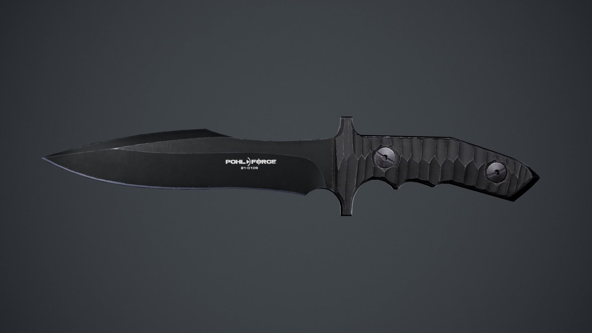 Nine BK Knife Low-poly 3D model_2