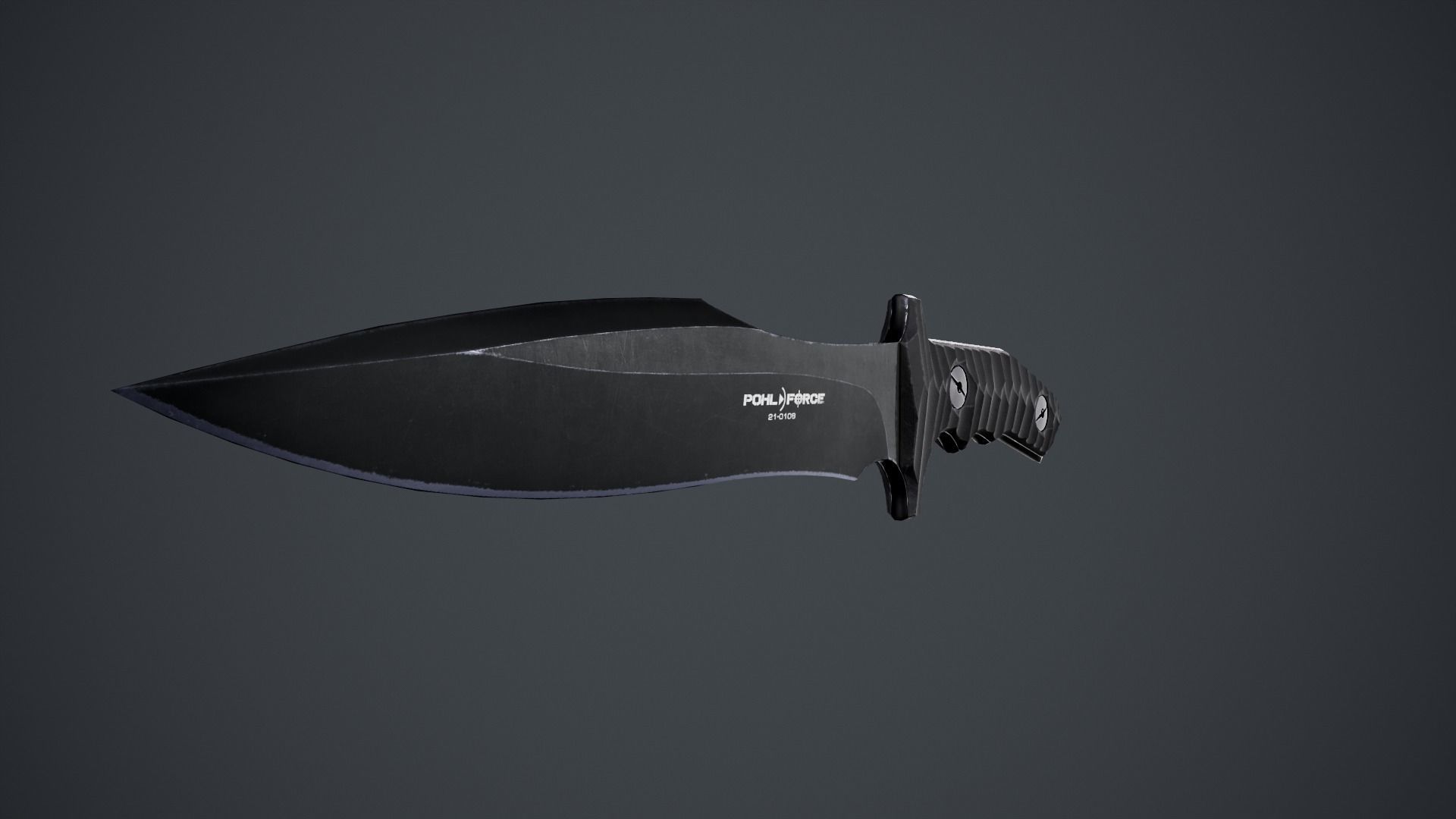Nine BK Knife Low-poly 3D model_3