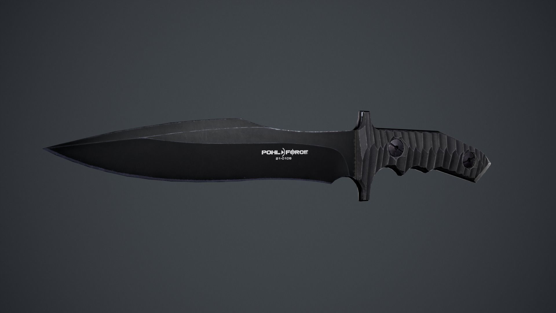 Nine BK Knife Low-poly 3D model_1