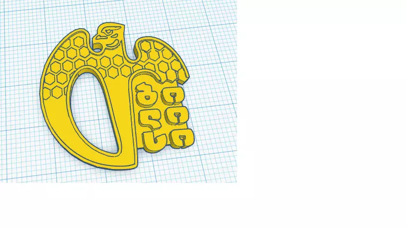 Tbilisi emblem 3D model_0