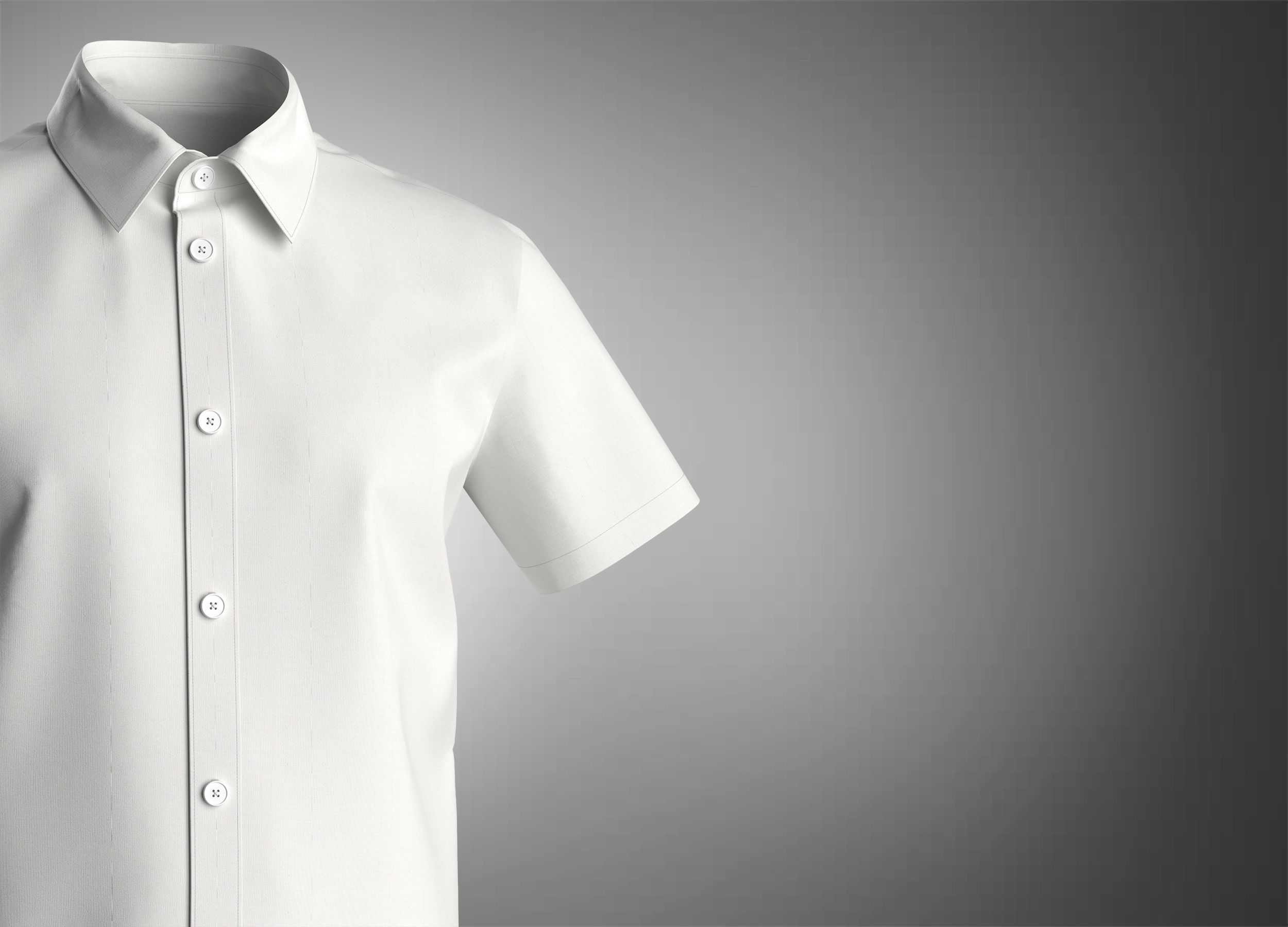 Shirt short sleeve 3D model_4