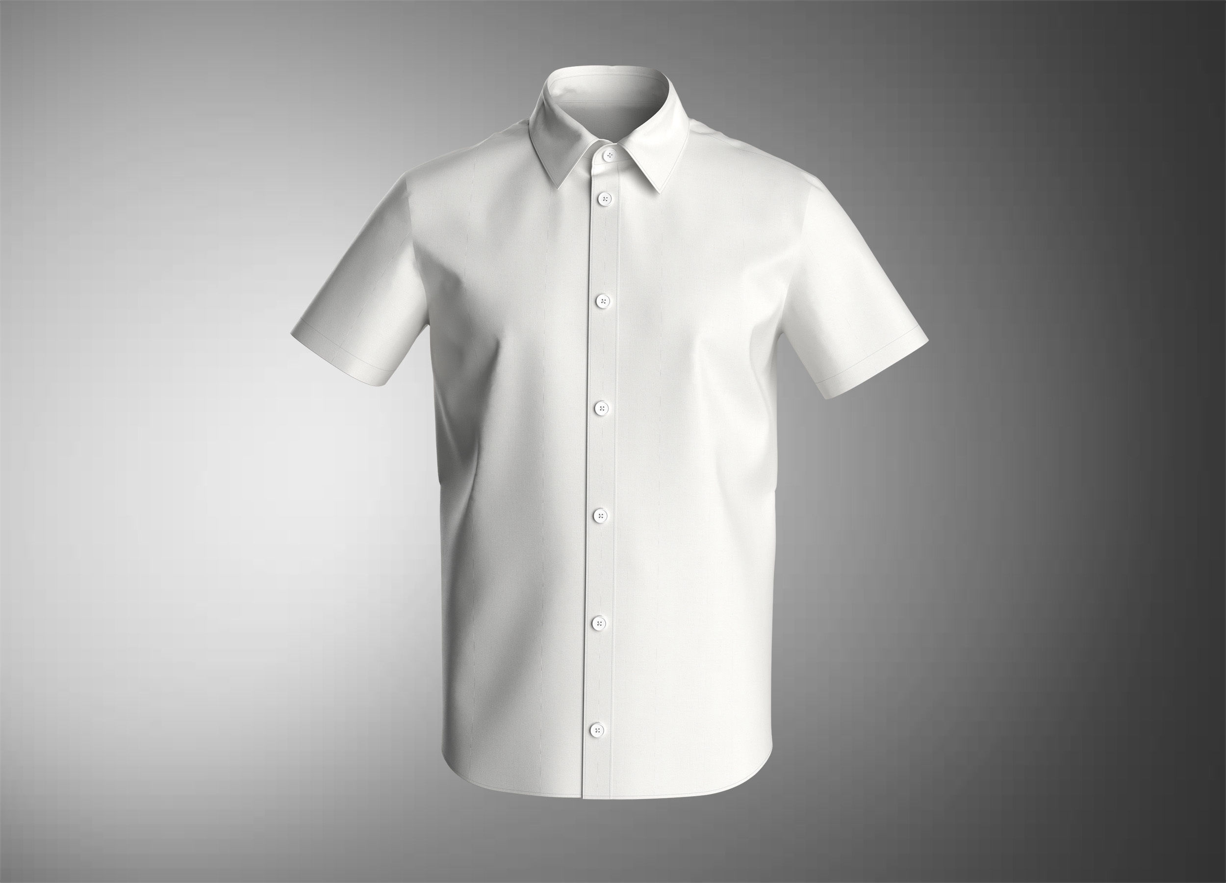 Shirt short sleeve 3D model_5