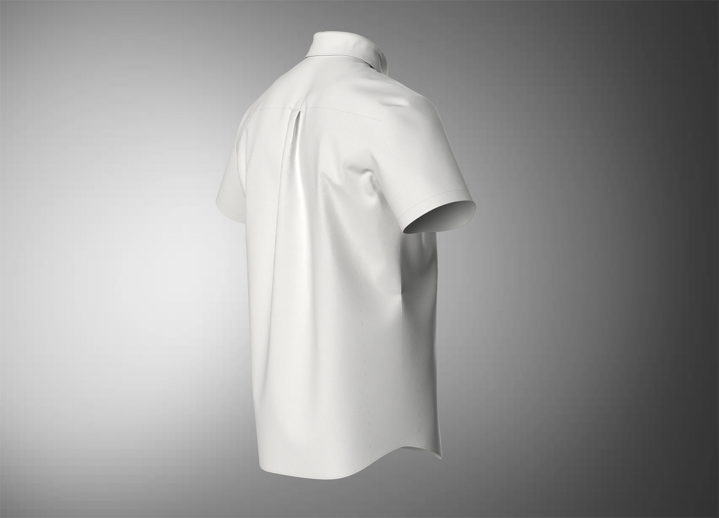 Shirt short sleeve 3D model_7
