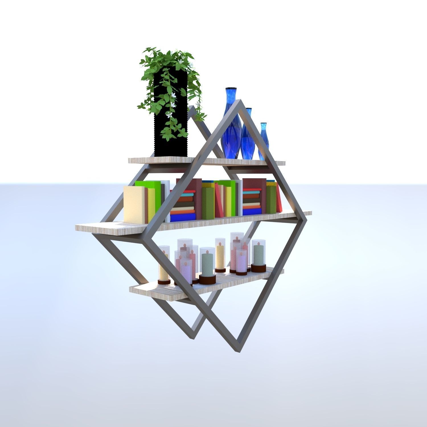 Diamond Rack 3D model_1