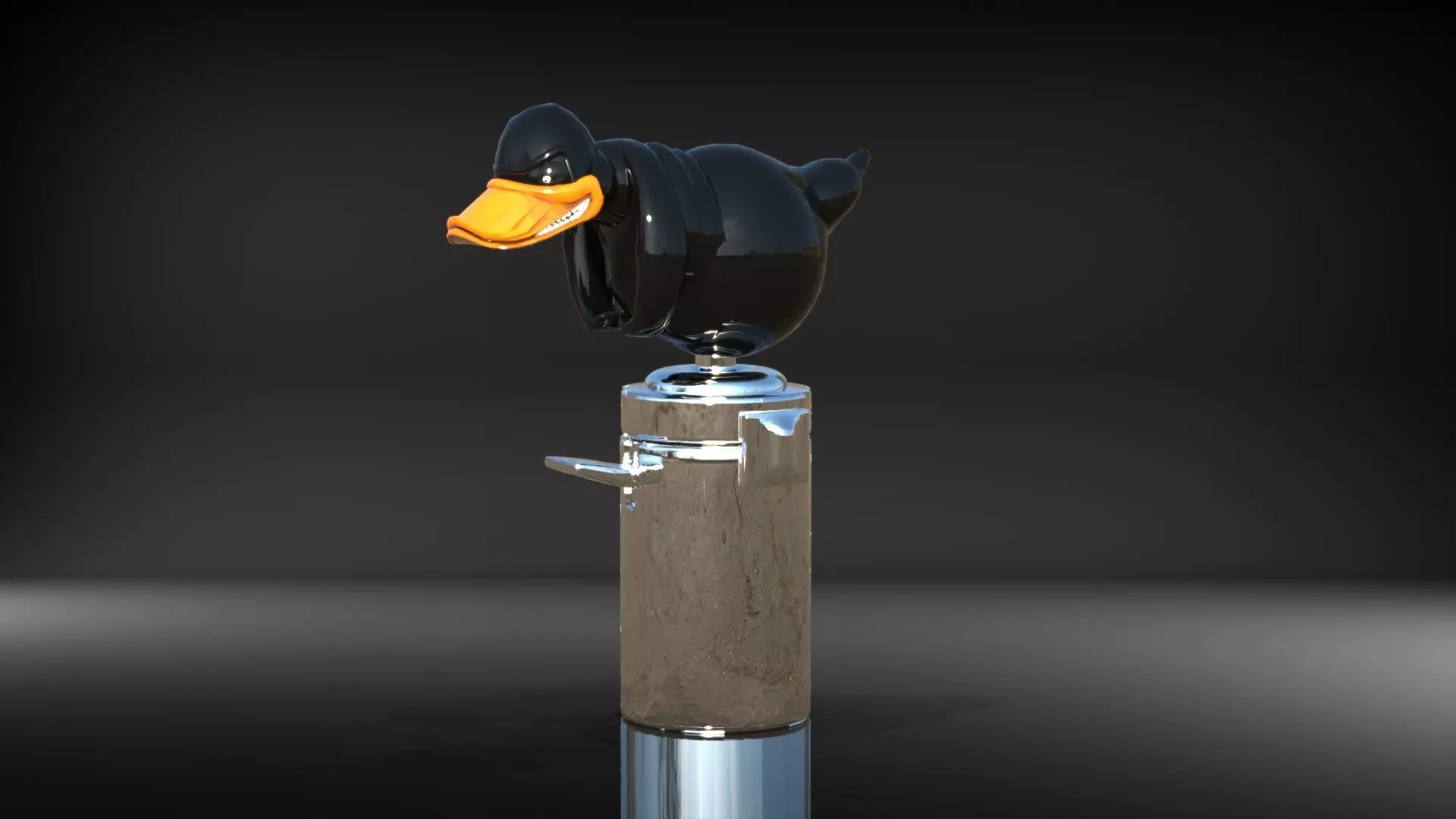 knob for duck transmission lever with a pure high polygons  3D model_0