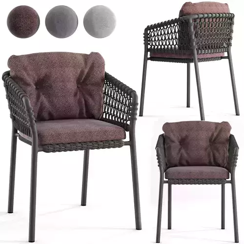Ocean Stacking Chair 3D model