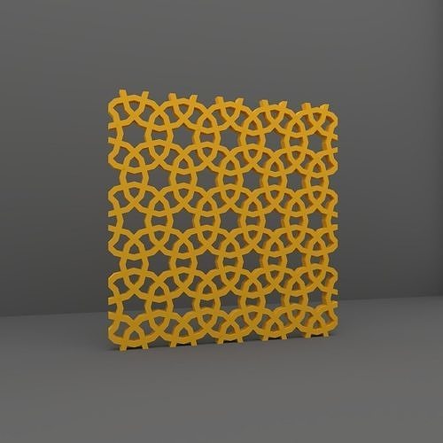3D Panel geometric pattern 3D model