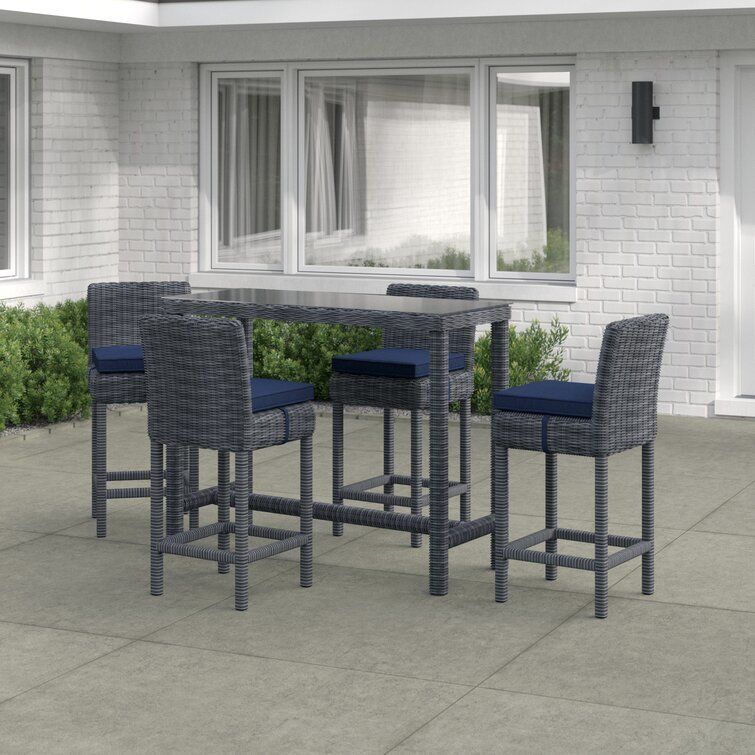 Keiran Long Bar Height Dining Set  3D model_6