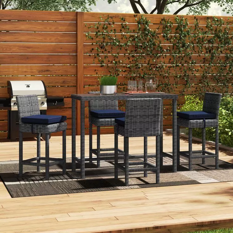 Keiran Long Bar Height Dining Set  3D model_0