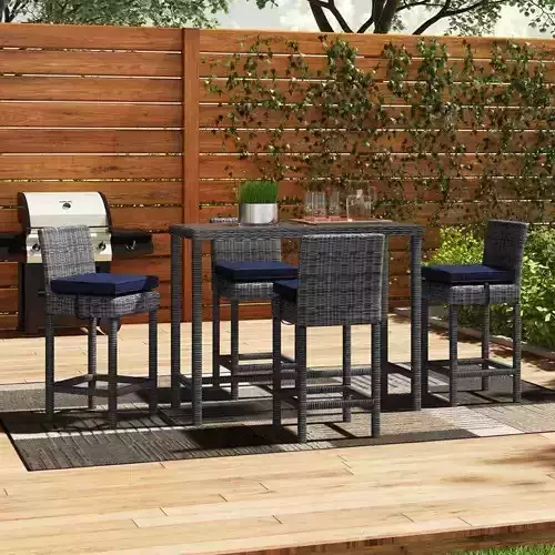 Keiran Long Bar Height Dining Set 